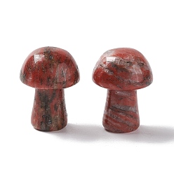 Джаспер Кунжут Натуральный кунжутный камень яшма гуаша, инструмент для массажа со скребком гуа ша, для спа расслабляющий медитационный массаж, грибовидный, 20~21x15~15.5 мм