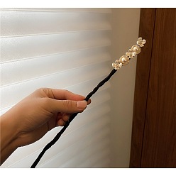 Hair Twister with Pearl Spacing Design Pearl Flower Hairpin for Lazy Hairstyling - Elegant and Simple Hair Braiding Tool.