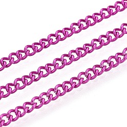 Камелия Электрофорез железные скрученные цепи, несварные, с катушкой, ровный цвет, овальные, камелия, 3x2.2x0.6 мм, около 328.08 футов (100 м) / рулон