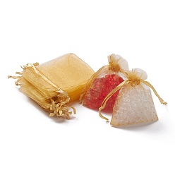 (932FM) Темно-синий аква-матовый с подкладкой Подарочные пакеты из органзы с кулиской, свадебная вечеринка рождественские подарочные пакеты, мешочки из органзы для попурри, темно-золотистые, 9x7 см