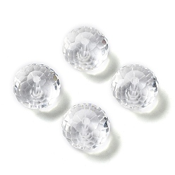 Прозрачный Стекло k9 стекло, имитация Австрийские кристаллические шарики, граненые, рондель, прозрачные, 12x8 мм, отверстие : 1 мм