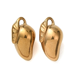 Mango 304 прелести нержавеющей стали, фруктовое очарование, ионное покрытие (ip), золотые, манго, 12x7x6.5 мм, отверстие : 1.2 мм