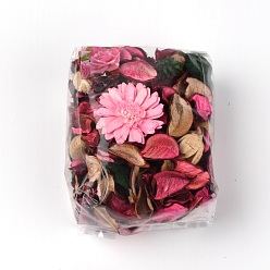 Pink Dried Flower Sachet Bag Aromatherapy, for Wardrobe Desiccant Sachet Car Room Air Refreshing, Pink, 137x102x62mm