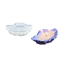 Shell Shape Силиконовые формы, формы для подсвечников, формы для литья гипсовой смолы, белые, формы раковины, 155x90x41 мм