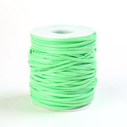 Green Flat PVC Cords, for Jewelry Making, Green, 2.3mm, , about 50 yards/roll