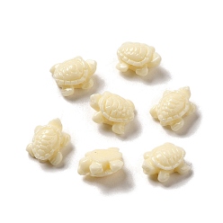 Pale Goldenrod Opaque Resin Beads, Tortoise, Pale Goldenrod, 9.5x8x4.5mm, Hole: 1mm