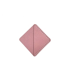 Flamingo Imitation Leather Book Bookmarks, Rhombus Shaped Corner Page Marker, for Book Reading Lovers Teachers, Flamingo, 46x46mm