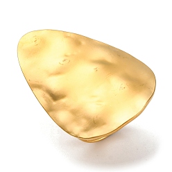 Золотой Ионное покрытие (ip) 304 манжетные кольца-капли из нержавеющей стали, Кольца для женщин, золотые, слеза: 43x28 мм, внутренний диаметр: регулируемый