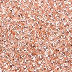 (DP330) Transparent Pink Mist Luster Миюки 3.4мм капельные бусины, японский бисер, прозрачные цвета lustered, (dp330) прозрачный розовый туманный блеск, 3.4x3 мм, отверстие : 0.65 мм, Около 180 шт / 10 г