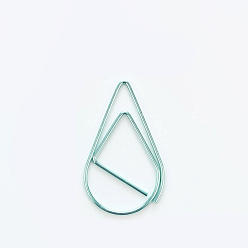 Другой Цвет Металлические скрепки, клипсы для закладок, мультяшный милый стиль, слеза, другой цвет, 25x15 мм