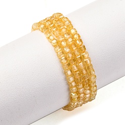 Золотистый Бусины из кубического циркония, граненые квадратные, золотые, 2x2x2 мм, отверстие : 0.6 мм, около 159~160 шт / нитка, 14.57''~14.76'' (37~37.5 см)