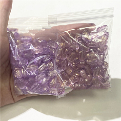 Medium Purple Transparent Czech Glass Beads, Pakchoi, Medium Purple, 11x7mm