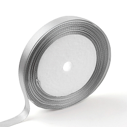 Light Grey Single Face Satin Ribbon, Polyester Ribbon, Light Grey, 2 inch(50mm), about 25yards/roll(22.86m/roll), 100yards/group(91.44m/group), 4rolls/group
