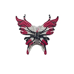 Красный Пластиковые заколки для волос с когтями бабочки, аксессуары для волос для женщин и девочек, красные, 100 мм