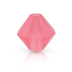 70040 840 Indian Pink Matt Хрустальные бусины preciosa®, чешский хрусталь, биконус(451 69 302 рондель), 70040 840 индийский розовый матовый, 5 мм, отверстие : 1 мм