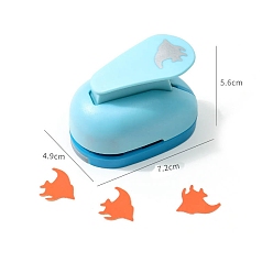 Fish Plastic Paper Craft Hole Punches, Paper Puncher for DIY Paper Cutter Crafts & Scrapbooking, Fish, 49x72x56mm