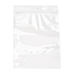 Прозрачный Полипропиленовые пакеты с замком на молнии, верхнего уплотнения, закрывающиеся сумки, мешок с самоуплотнением, прямоугольные, прозрачные, 13x9 см, односторонняя толщина: 2 мил(0.065мм), внутренней меры: 12x9 см