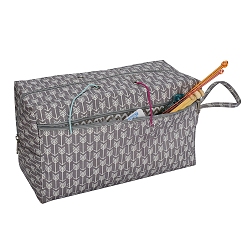 Arrow Oxford Zipper Knitting Bag, Yarn Storage Organizer, Crochet Hooks & Knitting Needles Bag, Arrow, 13x21x11.5cm