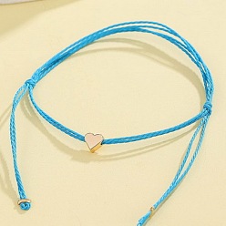 Lake Blue 11338 Sweet and Simple Rope Heart Bracelet - Cute and Minimalist Jewelry