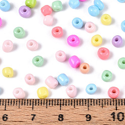 (52) Непрозрачная лаванда 6/0 выпечка, разноцветные, 4~5x3~4 мм, отверстие : 1~2 мм, около 4500 шт / упаковка
