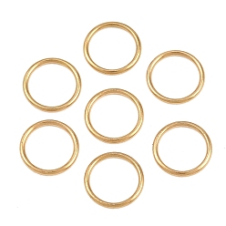 Golden Ionenplattierung (IP) 304 Geschlossene Biegeringe aus Edelstahl, Runde, golden, 20 Messgerät, 8x0.8 mm