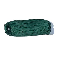 Teal 100M Braided Round Cotton Cords, for Crafts Packaging, Teal, 3mm, about 109.36 Yards(100m)/Bundle