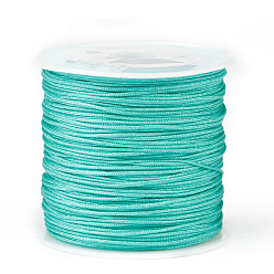 Medium Turquoise Nylon Thread, Medium Turquoise, 0.8mm, about 45m/roll