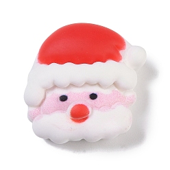 Santa Claus Кабошоны из смолы, Новогодняя тема, Дед Мороз, 21x21x8.5 мм