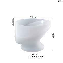 (7BDF) Прозрачный морозный бирюзовый Самодренирующийся держатель для мыла из листьев лотоса силиконовые формы, для уф-смолы, изготовление изделий из эпоксидной смолы, призрачный белый, 124x91x98 мм