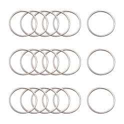 Нержавеющая Сталь Цвет Не тускнеет 304 соединительное кольцо из нержавеющей стали, кольцо, цвет нержавеющей стали, 25x0.8 мм