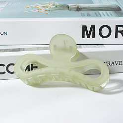 Зеленый Полупрозрачная заколка для волос с пескоструйной текстурой – универсальный головной убор для прогулок.