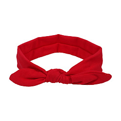 Red Retro Butterfly Bow Bunny Ear Headband with 10 Color Options for Kids