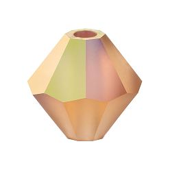 10330 20019 Lt.Col.Topaz AB Matt Хрустальные бусины preciosa®, чешский хрусталь, биконус(451 69 302 рондель), 10330 20019 светло-коричневый топаз матовый, 4 мм, отверстие : 0.8 мм