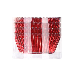 Red Cupcake Aluminum Foil Baking Cups, Greaseproof Muffin Liners Holders Baking Wrappers, Red, 65x30mm, about 100pcs/bag