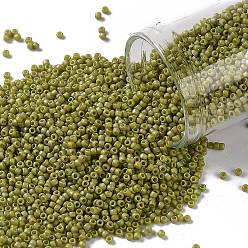 (2630F) Semi Glazed Rainbow Lemongrass Тохо 11/0 круглые бусины, японский бисер, (2630 f) полуглазированный радужный лимонник, 2.2 мм, отверстие : 0.8 мм, Около 1111 шт / 10 г