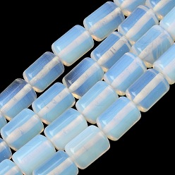 Опал Opalite бисер пряди, колонка, 14x10 мм, отверстие : 1 мм, около 28 шт / нитка, 15.24 дюйм (38.7 см)