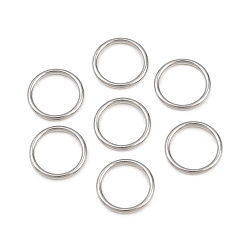Edelstahl Farbe 304 Edelstahl geschlossen Ringe springen, Runde, Edelstahl Farbe, 18 Messgerät, 10x1 mm