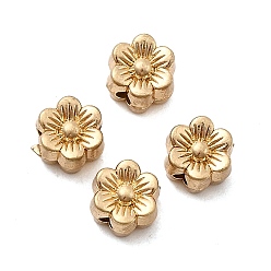 Матовый Золотой Цвет Сплавочные бусины, цветок, без кадмия, без никеля и без свинца, долговечный, матовый золотой цвет, 6x6.5x4 мм, отверстие : 1.4~1.5 мм