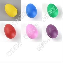 Mixed Color Nbeads 12Pcs 6 Colors Plastic Egg Shakers, Percussion Musical Egg, Maracas Easter Eggs, Children Toy, Mixed Color, 57x40mm, 2pcs/color