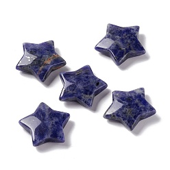 Sodalite Natural Sodalite Beads, No Hole/Undrilled Beads, Star, 29.5x31~31.5x7~8mm