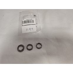 Античное Серебро 3шт. 3 варианты исполнения 316 кольца для задвижек из текстурированной хирургической нержавеющей стали, кольцо, античное серебро, 19.5~20x3.5~4 мм, внутренний диаметр: 12~13 мм