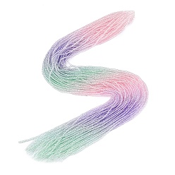 Бледно-Розовый Прозрачный градиент цвета стеклянные бусины пряди, сегментированные разноцветные бусины, граненые круглые, розовый жемчуг, 2x2.5 мм, отверстие : 0.8 мм, около 175~180 шт / нитка, 13.78~14.4'' (35~36 см)