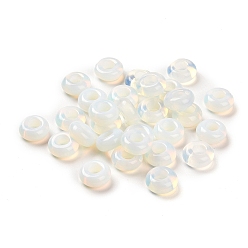 Opalite Opalite European Beads, Large Hole Beads, Rondelle, 10x4.5~5mm, Hole: 4~4.3mm