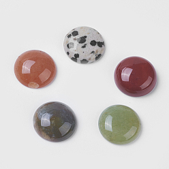 Mixed Stone Gemstone Cabochons, Half Round/Dome, Mixed Stone, 16x5mm
