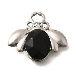 Реактивный Самолет 304 подвески из нержавеющей стали, со стразами, цвет нержавеющей стали, Пчелы, струя, 17x19x4.5 мм, отверстие : 3.5x2 мм