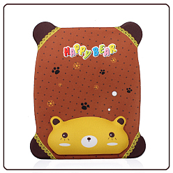 Bear Silicone with Wrist Support Mouse Pad, Bear Pattern, 215x175x20mm