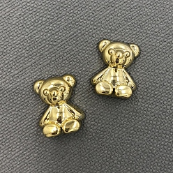 Gold CCB Acrylic Cabochons, Bear, Gold, 22x18mm