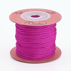 Camellia Nylon Cords, String Threads Cords, Round, Camellia, 1.5mm, about 27.34 yards(25m)/roll