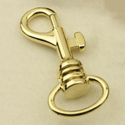 Light Gold Zinc Alloy Swivel Clasps, Swivel Snap Hook, for Purse Making, Light Gold, 62mm, Hole: 20mm
