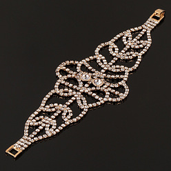 golden Bridal Jewelry Rhinestone Bracelet Arm Chain Wedding Accessories - Studio Performance Decoration.